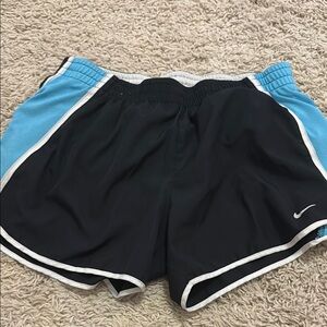 Nike Black and Blue Athletic Shorts